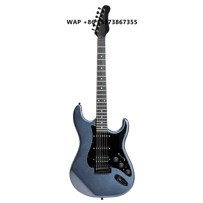 Smart Electric Guitars for Beginners 22-Fret 6-String C-Shaped Maple Neck 6-Point Tremolo Bridge with Built-in Effects