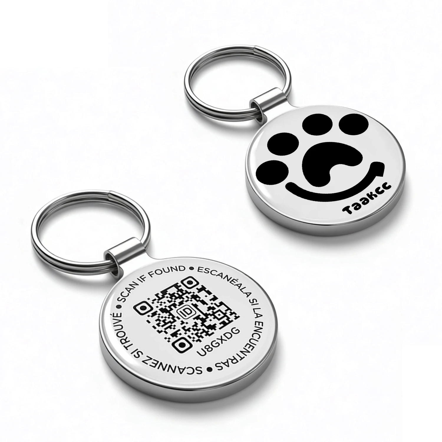 Pet Supplies Online - ป้ายชื่อสัตว์เลี้ยงแบบ QR สำหรับแมว, ป้ายโลหะสำหรับแมวพร้อมคิวอาร์โค้ด, การแจ้งเตือนการสแกนแบบเรียลไทม์, บันทึกข้อมูลสัตว์เลี้ยง,