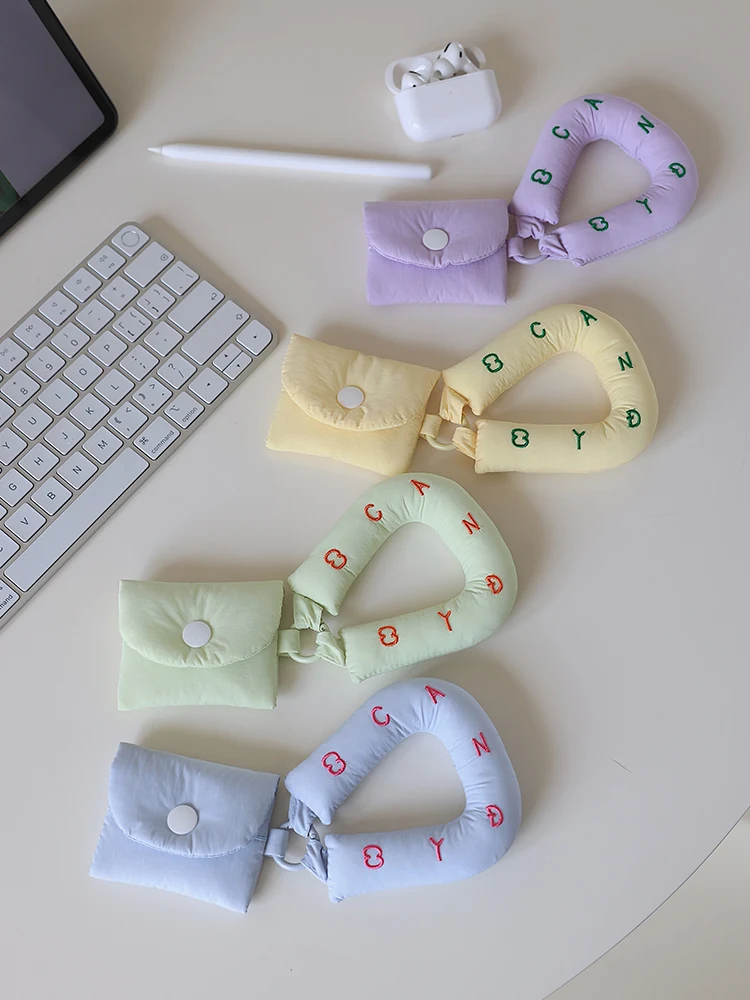 

Цветной Хлопковый чехол для наушников Airpods1/2/3/pro, чехол для наушников с Bluetooth, ювелирные изделия с браслетом
