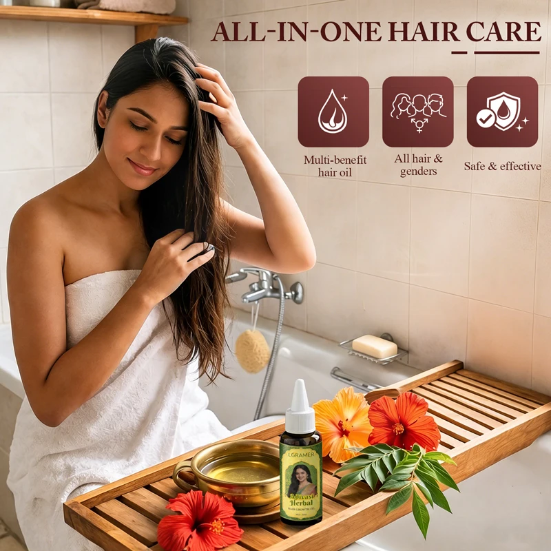 Adivasi Herbal Hair Growth Oil India Hair Loss Prevention and Thinning Treatment Fast Regrowth Thickening Hair Growth Products view 5