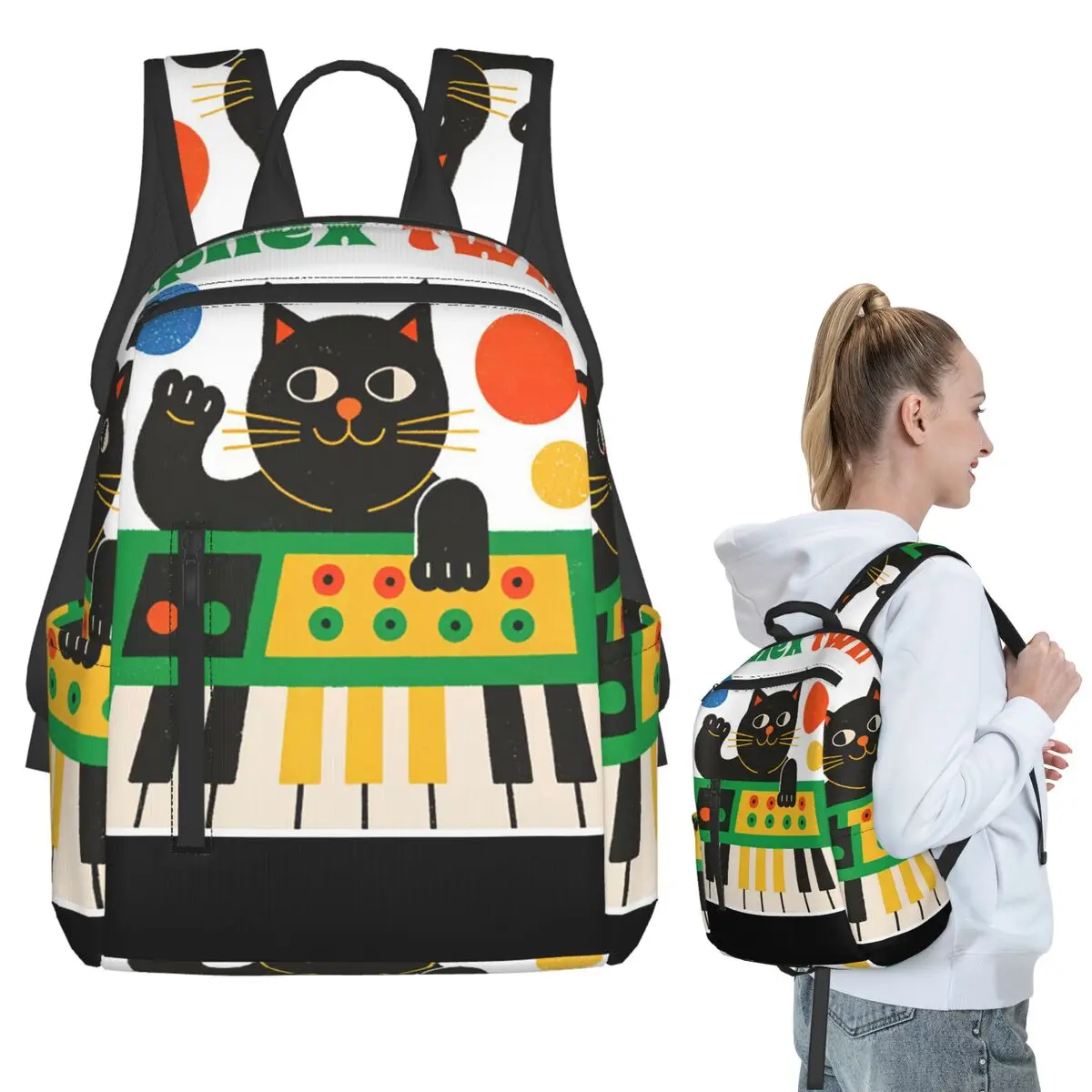 Aphex Twin Electronic Music Artist Producer (1) Backpack Student BookBag Boys Girls School Bag Laptop Shoulder Bags Men Women