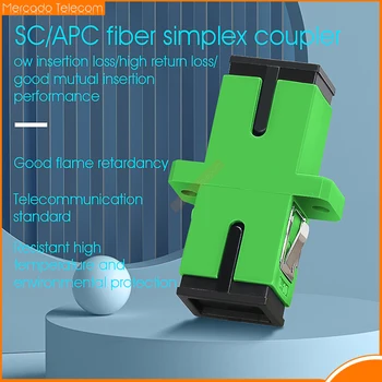 10 adet/torba Fiber optik konnektör adaptör SC/UPC SM flanş Singlemode Simplex SC-SC APC çoğaltıcı brezilya'ya özel toptan