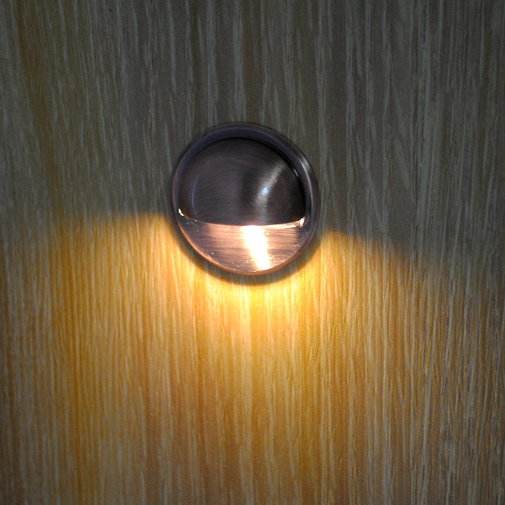 FVTLED 35mm Half Moon LED Deck Lights IP67 lampade da giardino impermeabili per esterni decorazione luci da cortile