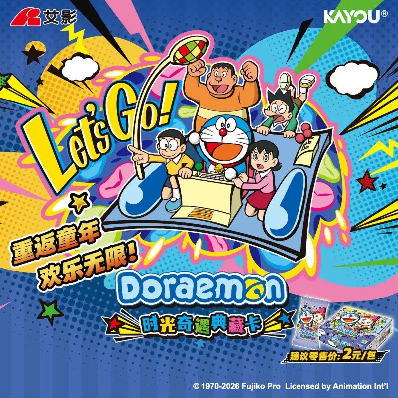 Genuine KAYOU Doraemon Card Time Adventure Series Dream Pack Nobi Nobita‌ Fairy Tale Wonderland Anime Collection Cards Toys Gift