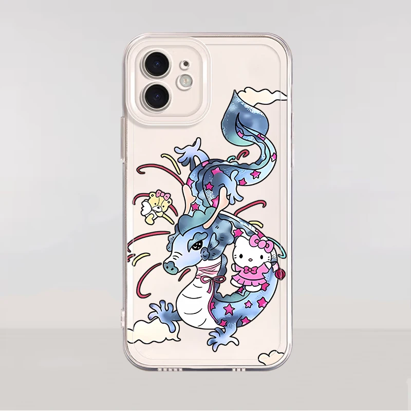 Casing Pelindung Transparan untuk Honor X8b X9b Y9 Prime 2019 X9a 90 Lite X7b Sanrio Hello Kitty