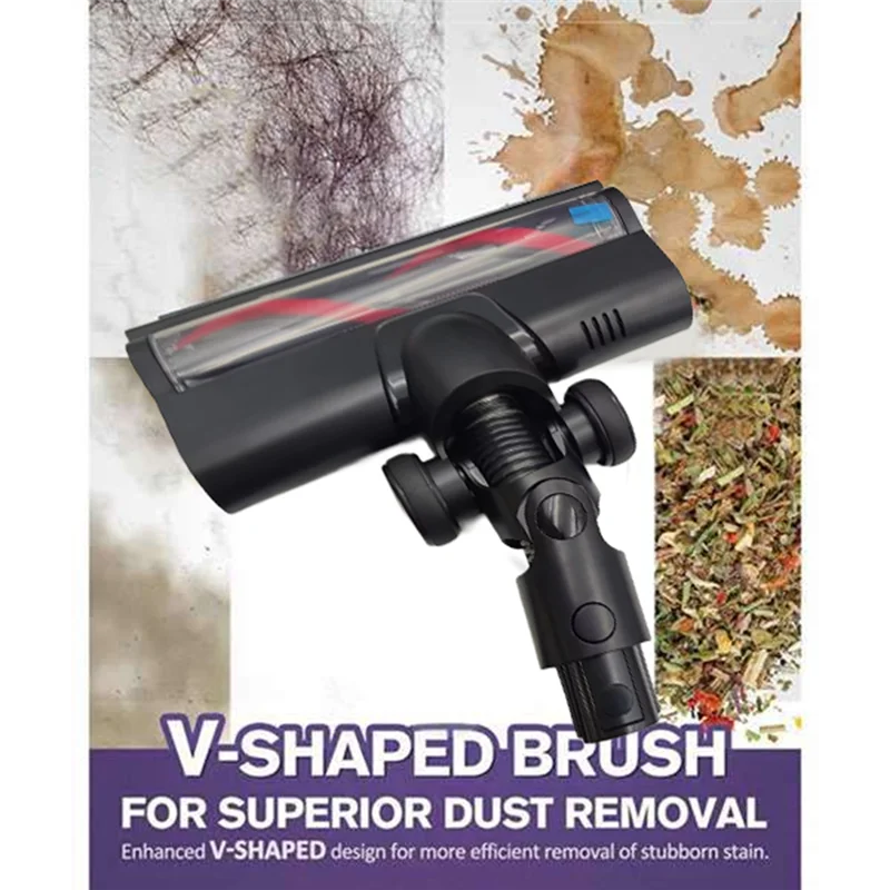 Dreame V12 Pro 진공 전기 바닥 브러시 헤드 용 롤러가있는 A26T-카펫 브러시 어셈블리는 진공 청소기 효율성을 향상시킵니다.