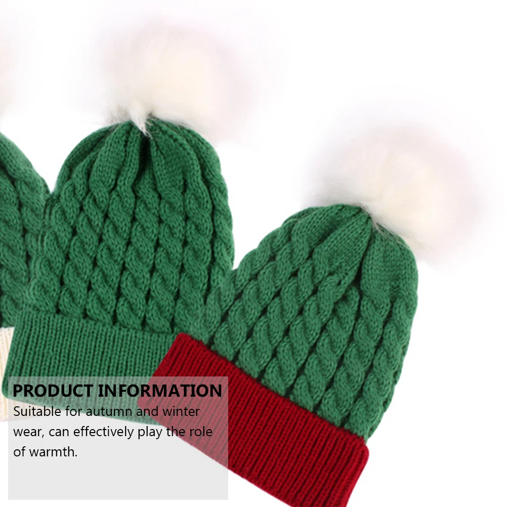 

Newborn Baby Beanie Knitted Hat Warm Kids Woolen Winter Gifts Christmas One Size Cute Fashion Autumn Wear Photography Presents