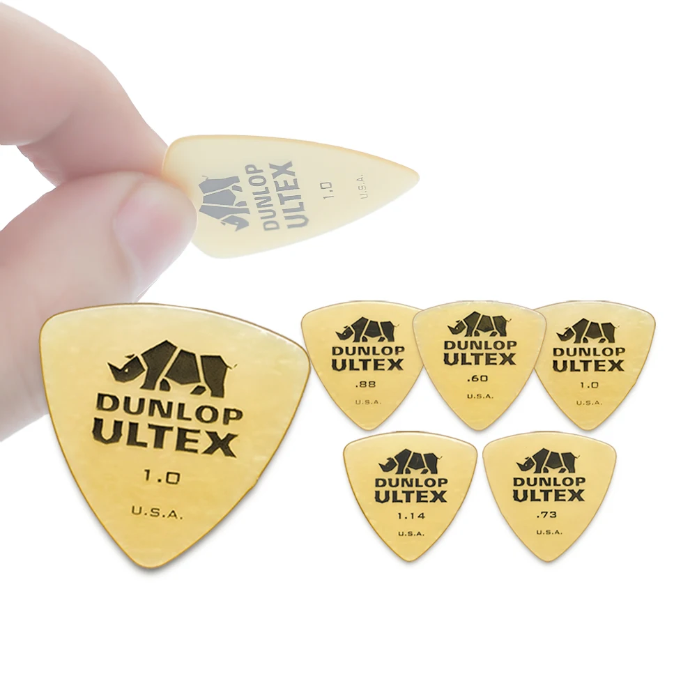 Dunlop-plúa triangular Ultex para guitarra, 0,6/0,73/0,88/1,0/1,14mm, bajo, acústico, eléctrico, clásico, accesorios para guitarra 426R