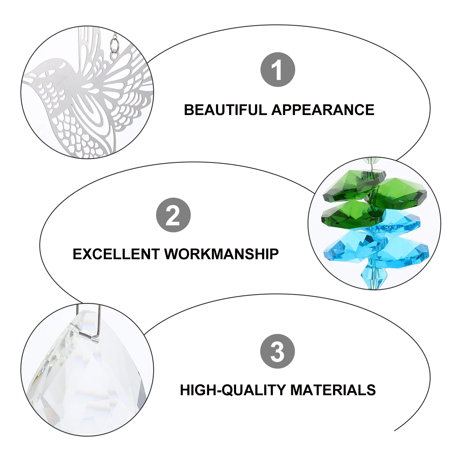 

Crystal Glass Hummingbird Pendant Hanging Decorations Ball Chandelier Window Ornaments Alloy Material Sun Catcher Gifts
