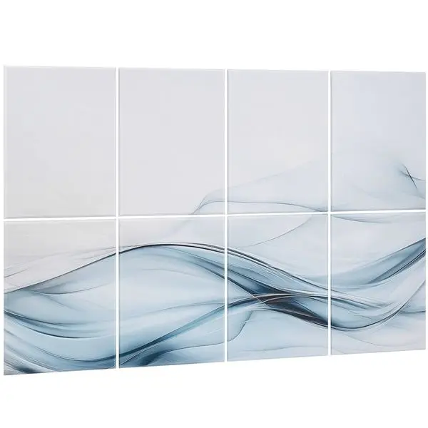 

8 Pack Art Acoustic Panels 15.8 x 11.8 inch Self Adhesive for Home Studio