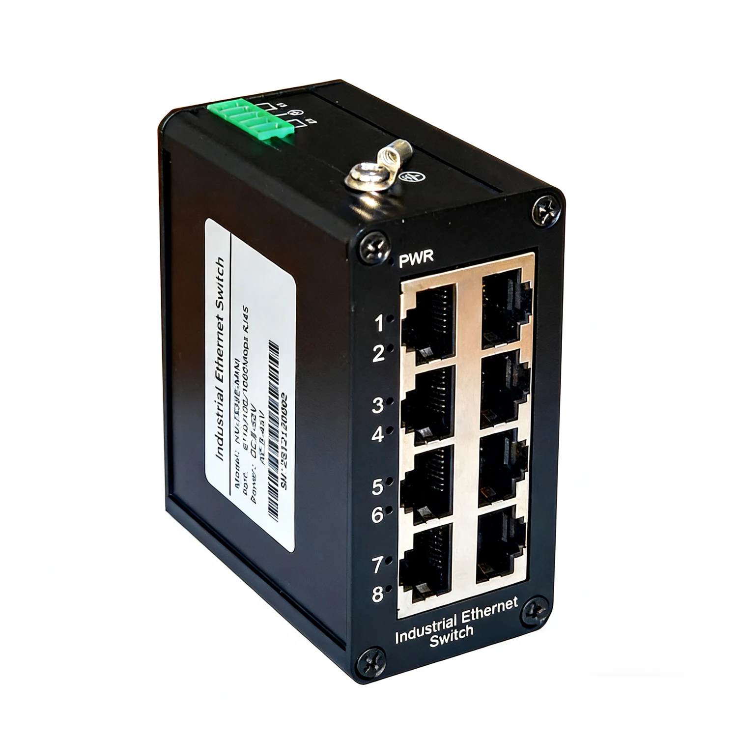 MINI size industrial Switch 8 ports gigabit support DC+AC input