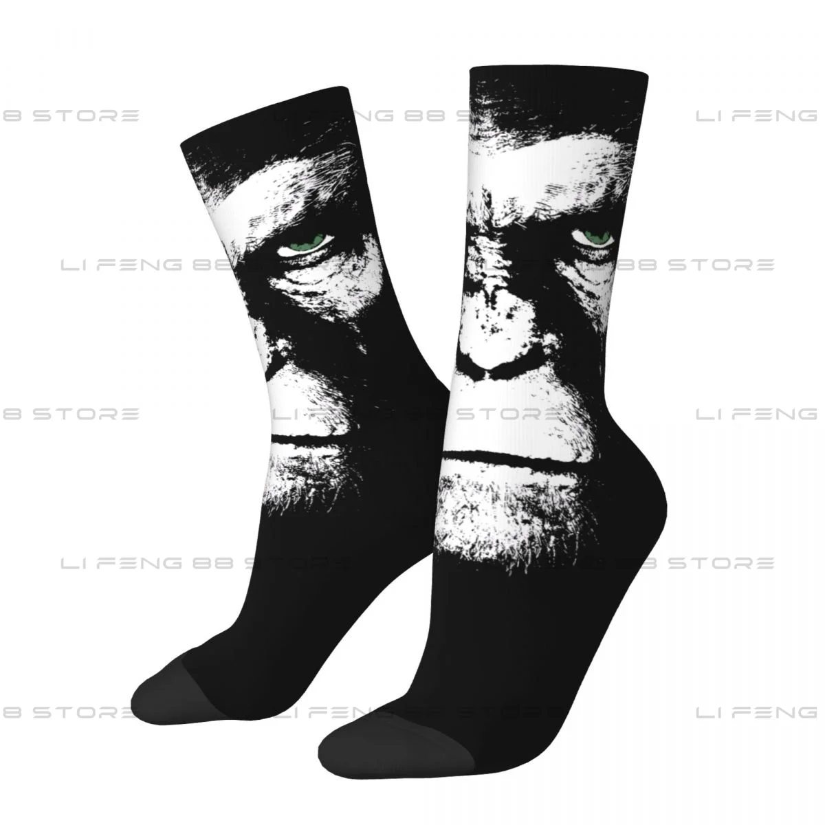 Gorilla Face Apes Will Rise White Men Women Socks Outdoor Novelty Spring Summer Autumn Winter Stockings Gift