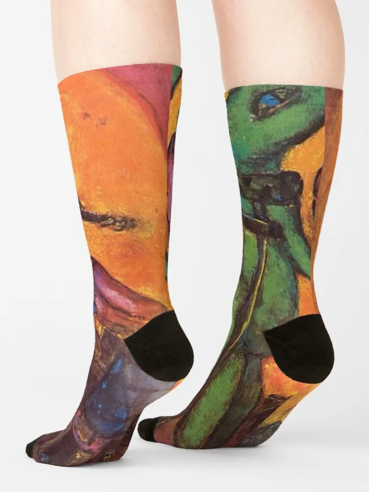 Art By Marc Chagall-Calcetines de artista ruso-francés para niños, conjunto de calcetines de personajes de dibujos animados para hombres y mujeres,