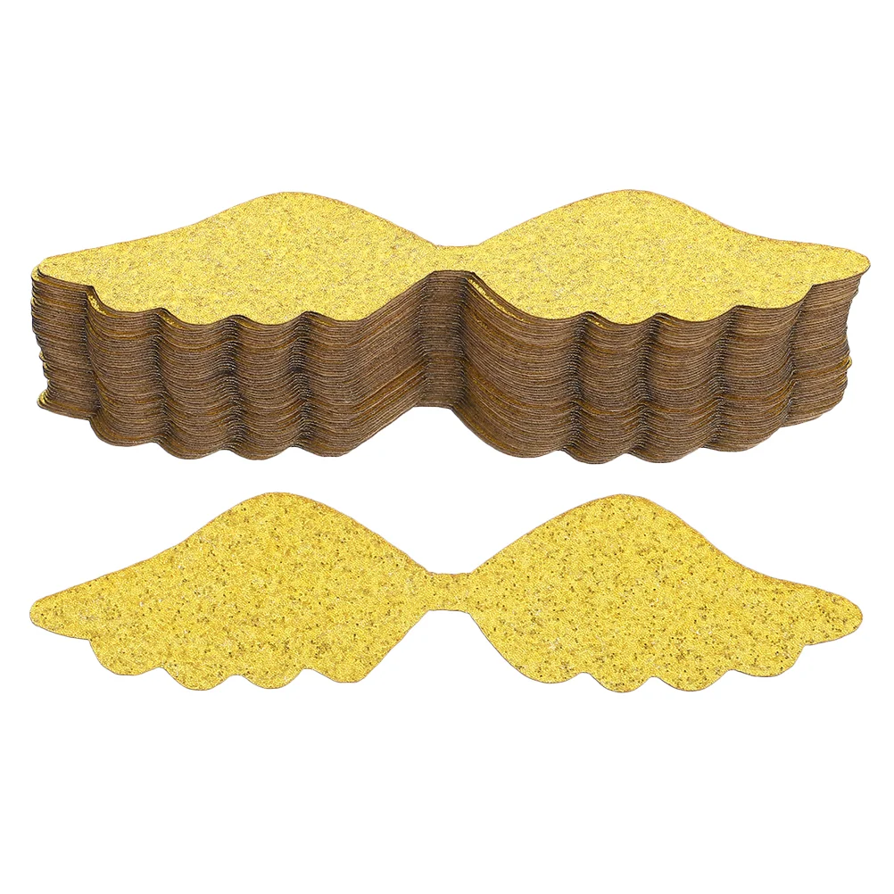 100 قطعة زينة الشوكولاتة Goldendoodle حلية أجنحة القبعات العالية معالج لوازم الحفلات زينة ورقة كعكة إدراج