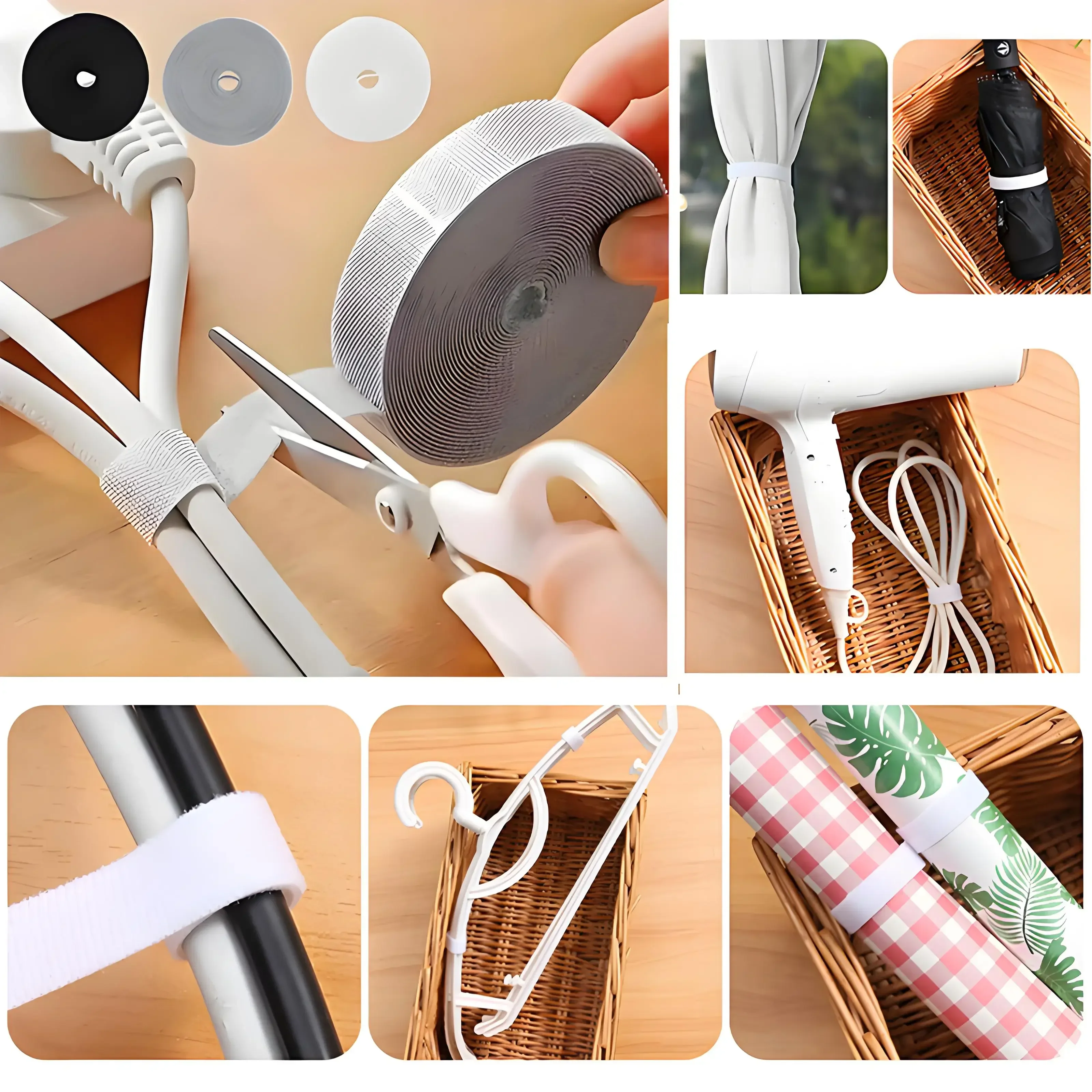 Cable Organizer Cable Management Tearable Organizador Cables Winder Ties Phone Accessories Wire Cord Organizer And Cables