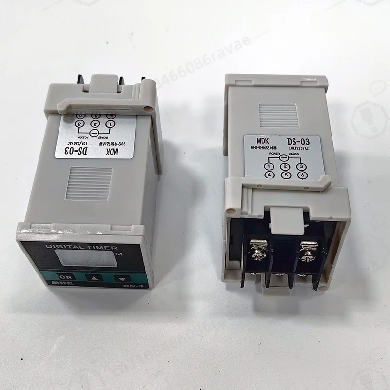 DS‑03 Digital Oven Timer 0‑90 Minutes 220V 10A Steel Metal Timer Parts for Household, Car, Outdoor, Hotel, RV Camper Use