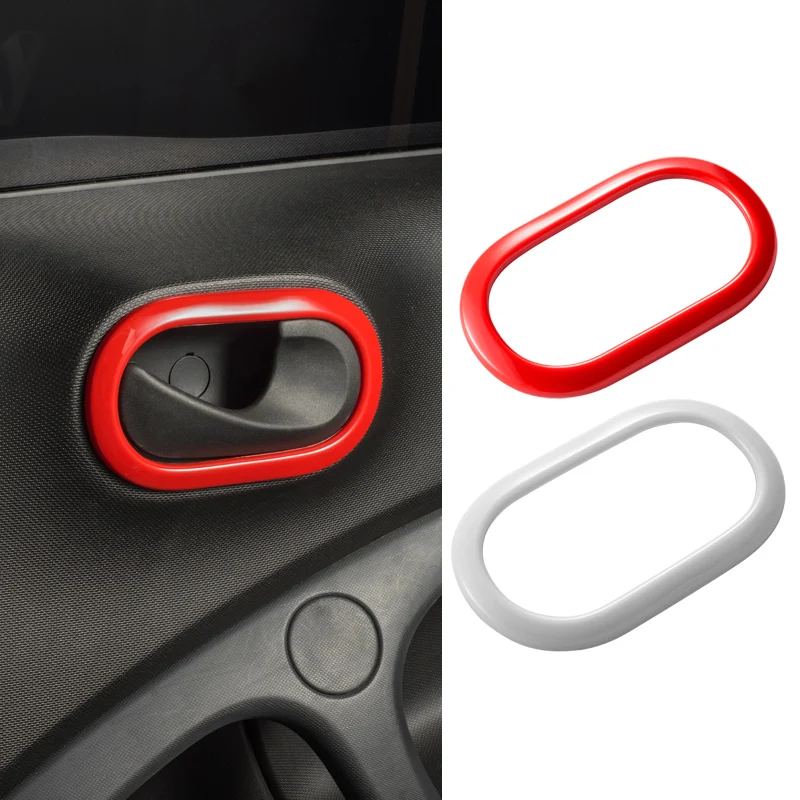

Interior Accessories Inner Door Handle Cover Trim Frame Molding Decoration For Smart 453 Fortwo Forfour Left Right Car Styling