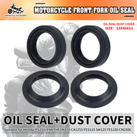 SJ 33x46x11 33 46 11 Front Fork Oil Seal And Dust Cover For Honda FES SH 125 150 PS 150i FORZA JAZZ 250 CMX250 C Rebel 1995-2013