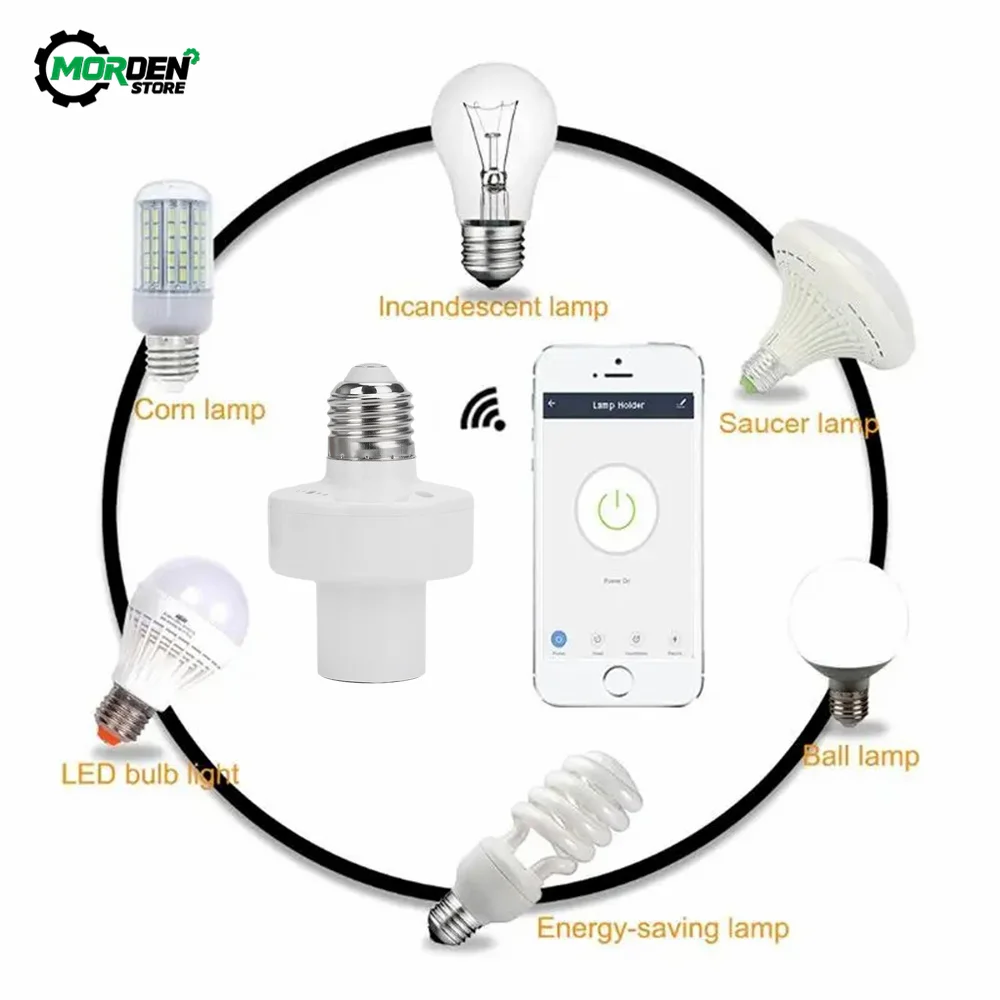 E27 AC85-265V adattatore lampadina Base portalampada sensore Radar E27 lampada HoldeCr lampadine presa accessori luce