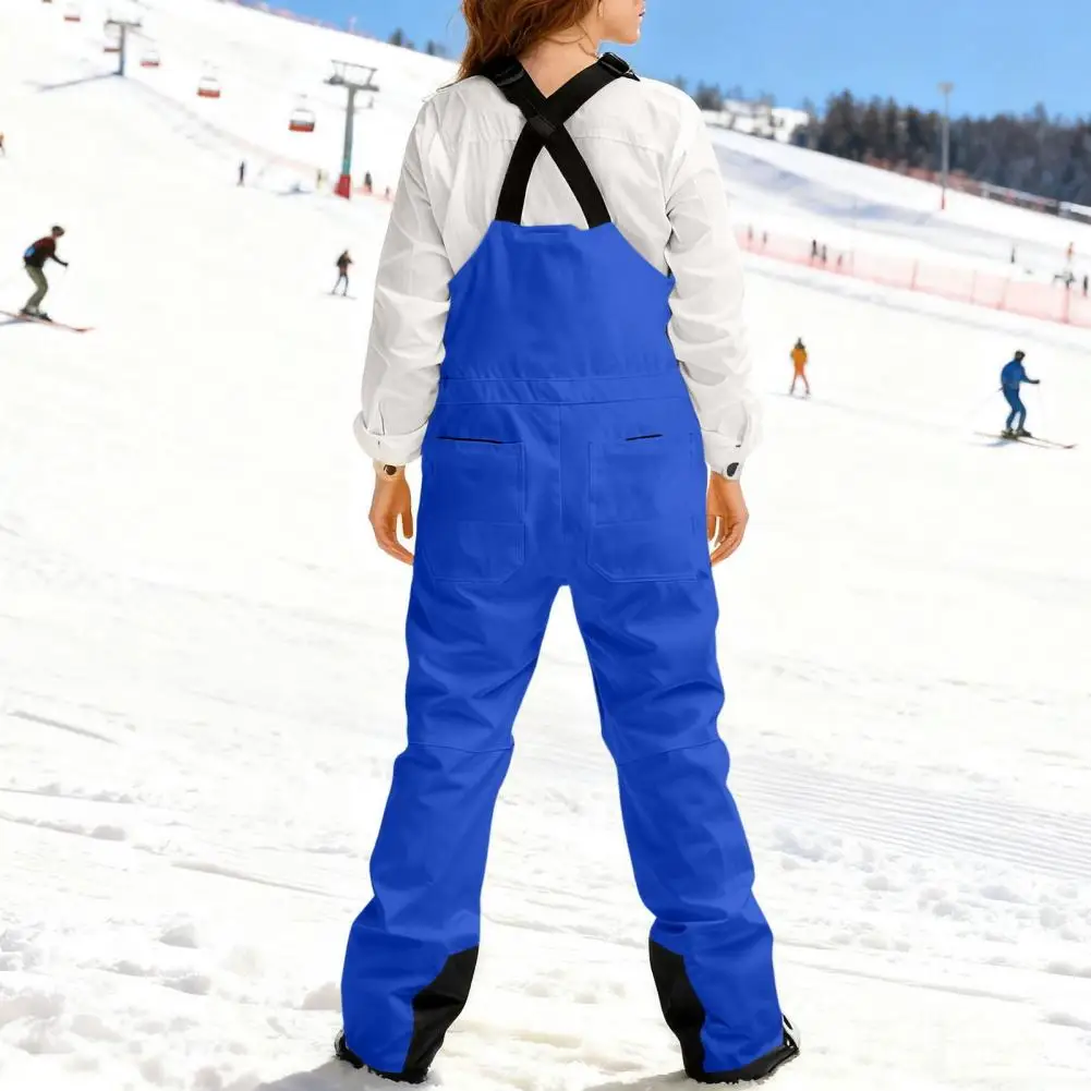 Waterproof Snow Pants Insulated Ski Snow Bibs for Men Women Waterproof Adjustable Strap Snowboard Overalls Lightweight Winter