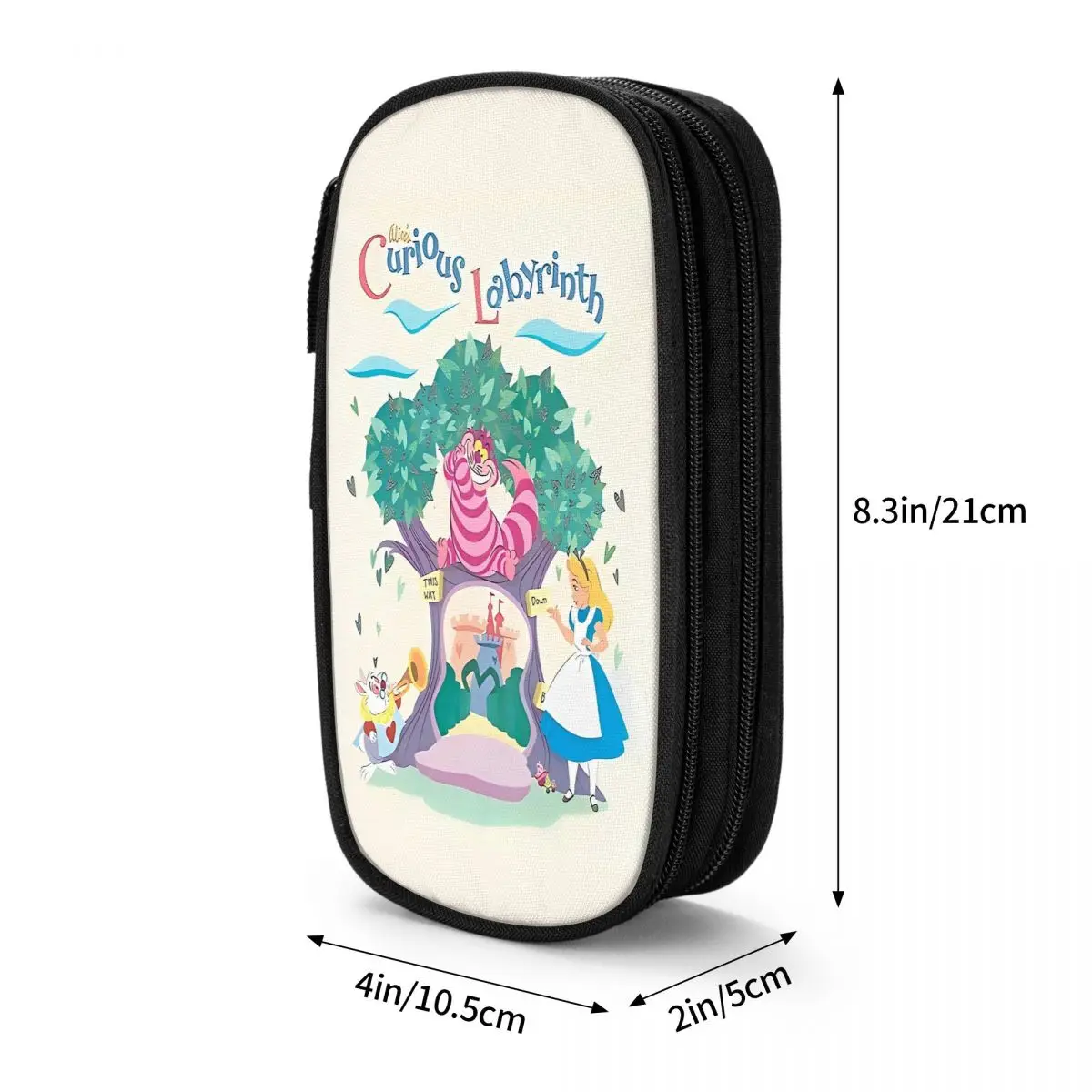 Alice In Wonderland Pencil Case University Pencil Bag Girls Boys Canvas Cool Back To School Pencil Cases Graphic Supplies