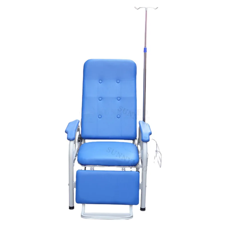 SY-R133 Patient Transfusion- Chair Infusion- Chair With Hanger Footrest and IV Stand