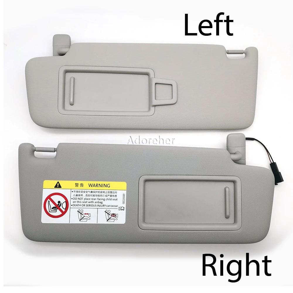 

2Pcs Grey For VW Golf 7 7.5 Passat B8 CC Jetta MK7 A7 Interior Sun Visor Make Up Mirror 5G0857551 5G0857552 For Skoda Octavia 3