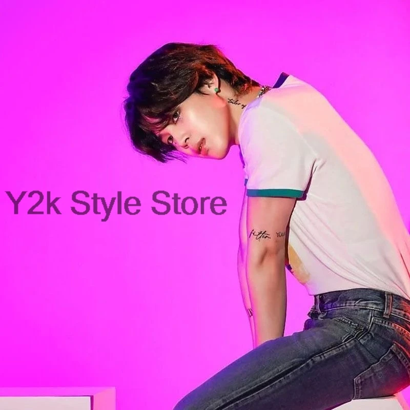 Jimin متساوية الحب تي شيرتات قصيرة الاكمام الرجال النساء Kpop الشباب مجموعة شقة الحب الطباعة عالية الجودة القطن قصير الأكمام المحملة القمم #4