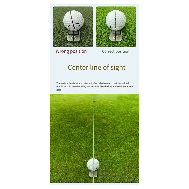 Golf Ball Mark Magnetic Swing Train Putting Practice Golf Hat Clip Mark Set Trident Scriber Golf Training Aids Accessories