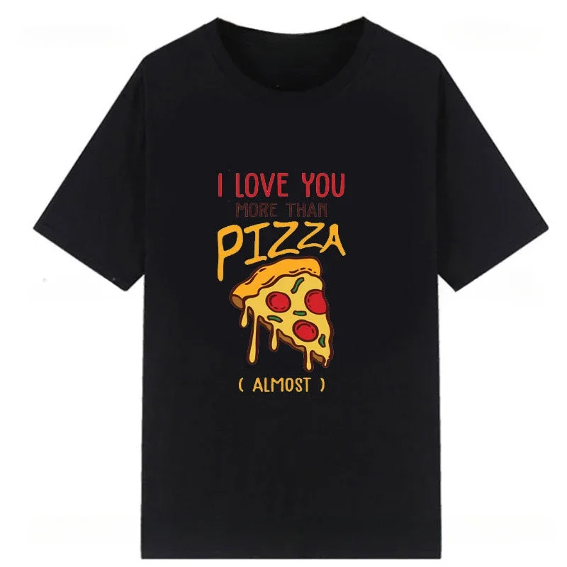 

Fashion Casual Streetwear Tops Female Clothing Funny I Am A Pizza Man Tees Male Woman Cool Loose Breathable Graphic T Shirts