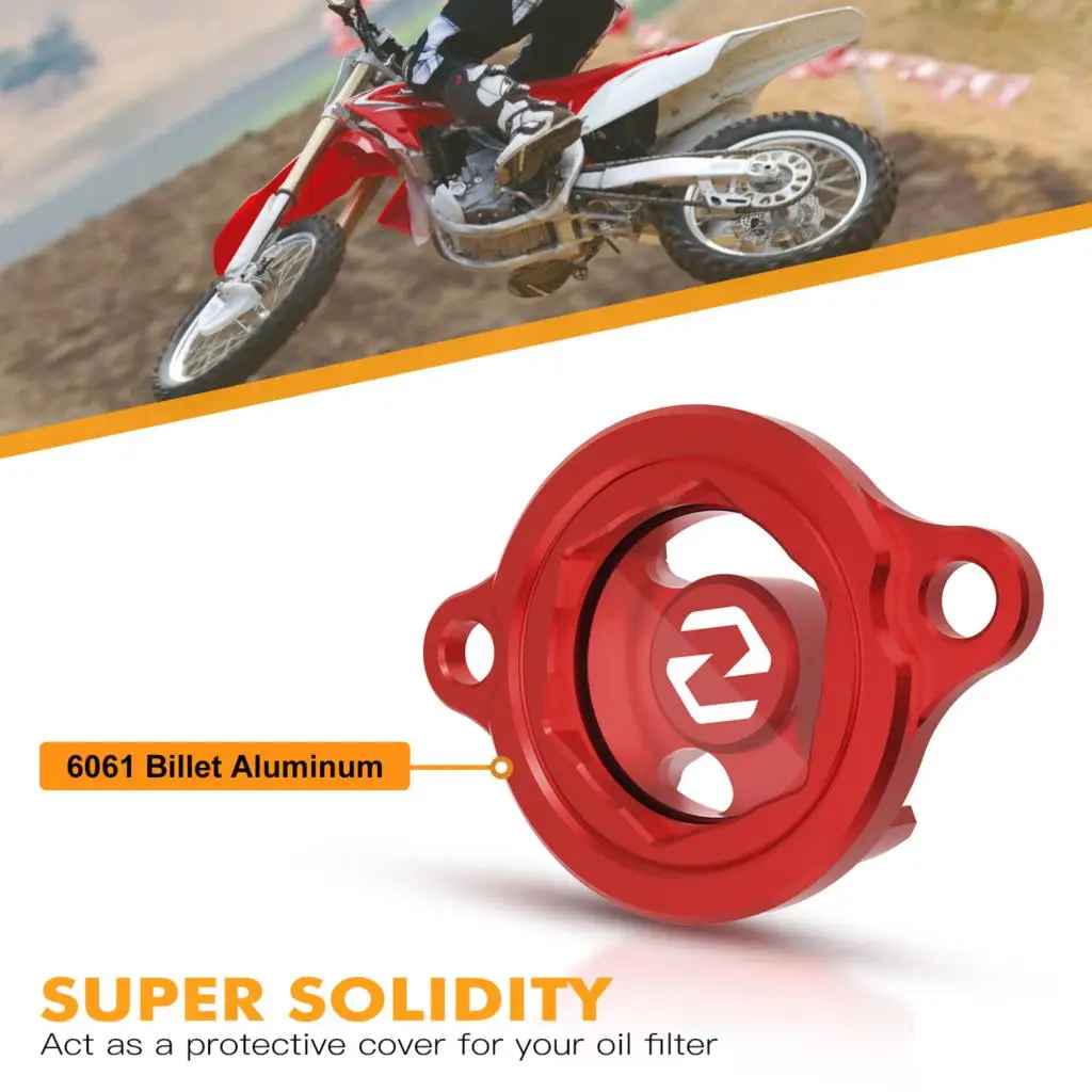 Motocross Transparent Engine Oil Filter Cover Cap For Honda CRF250R CR 250R 2010-2017 2016 2015 2014 2013 2012 2011 Aluminum