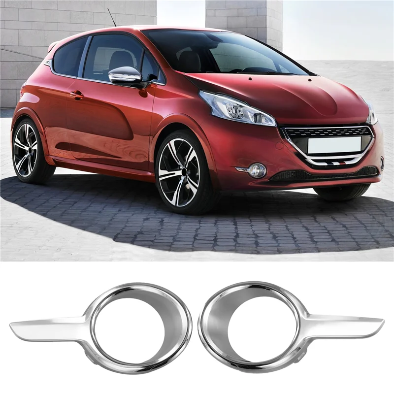 

Classy-Front Fog Lamp Decoration Frame For 208 1608111480 1608110880