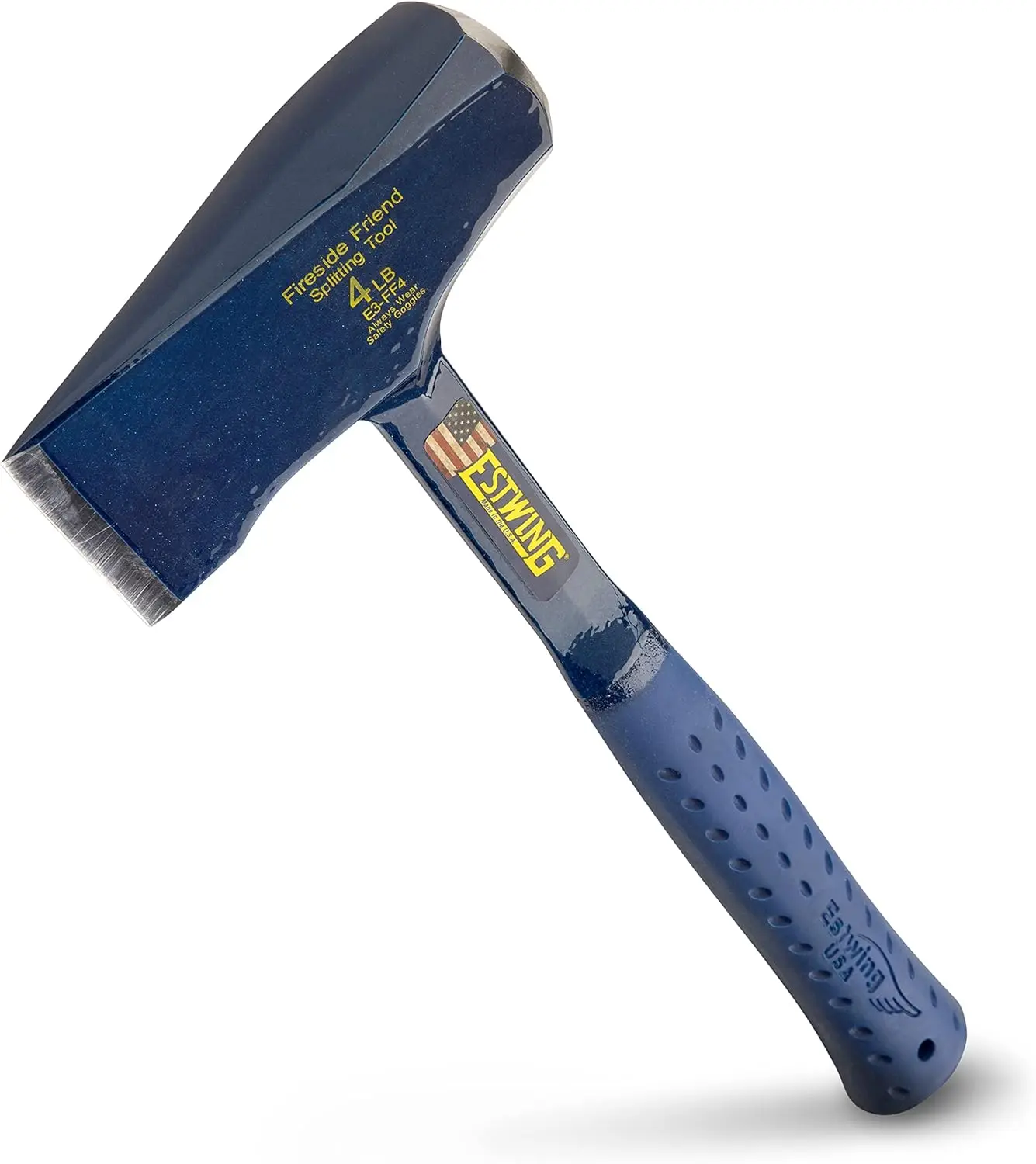 

Axe - 14" Wood Splitting Maul with Forged Steel Construction & Shock Reduction Grip - E3-FF4 Blue