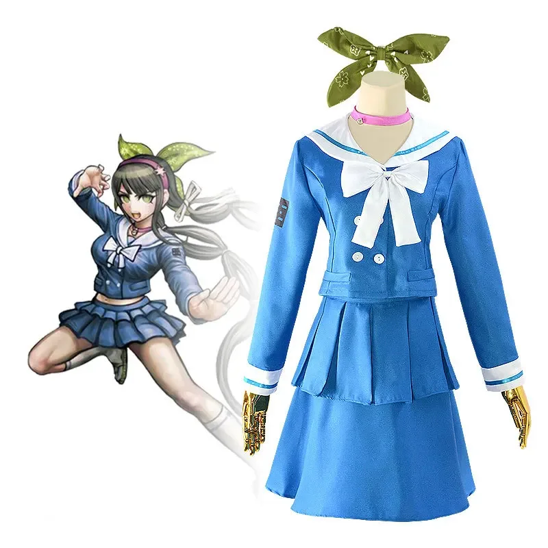 

Women's Danganronpa V3 Chabashira Tenko Anime Cosplay Costume JK Uniform School Outfit