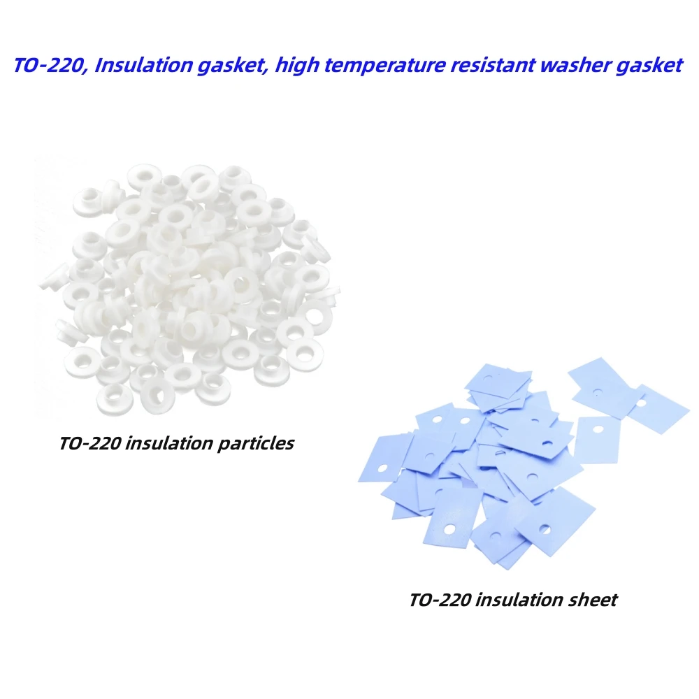 100/1000PCS TO-220 insulated rubber pad, high temperature resistant gasket gasket