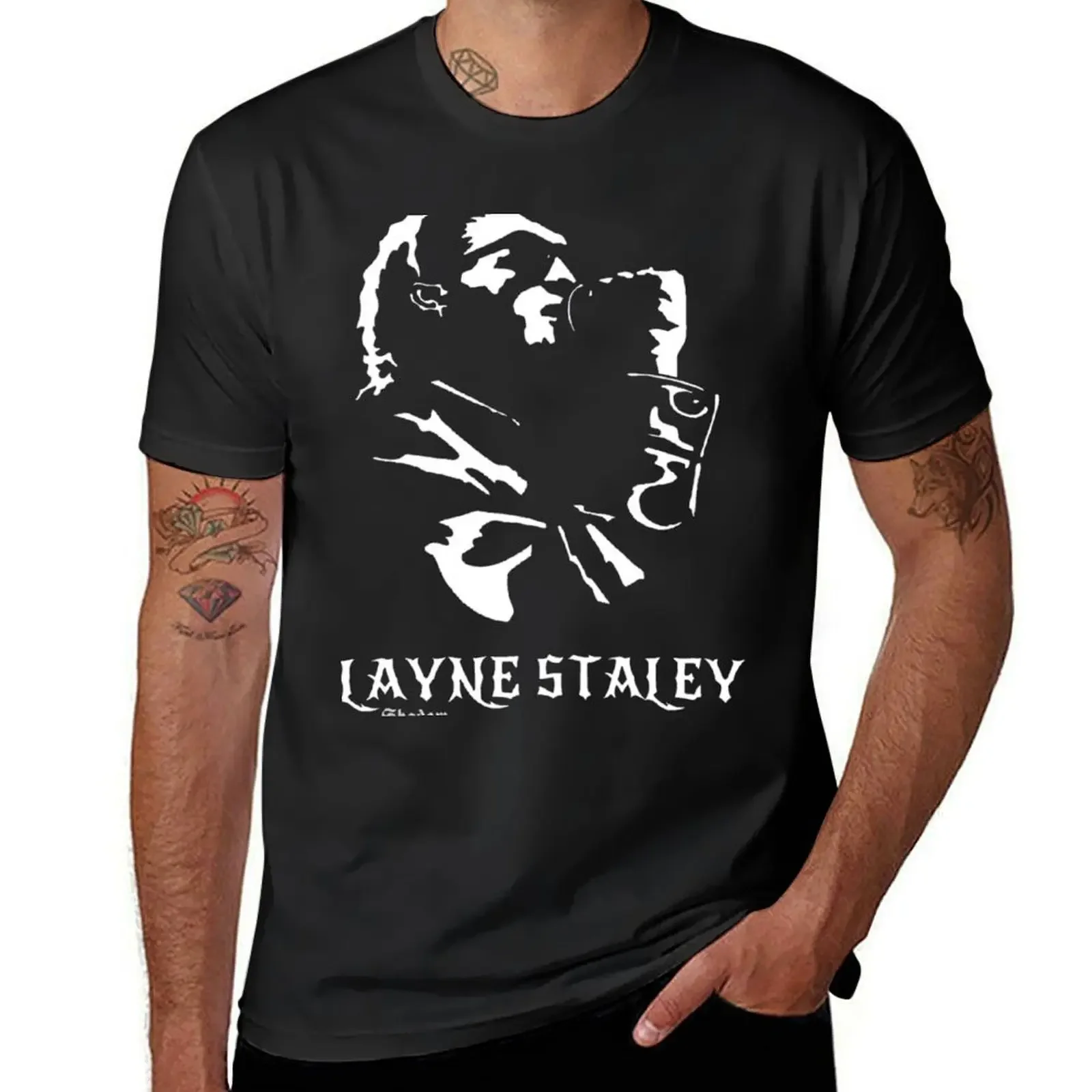 Layne Staley Walking T-Shirt blanks summer top hippie clothes plus sizes big and tall t shirts for men