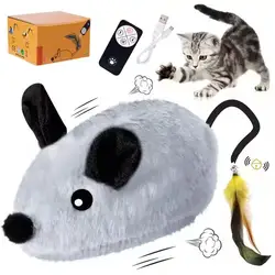 Simulation Remote Control Electric Indoor And Mouse Reliever Toy Pet Chasing Boredom Toy Rechargeable Wireless Indu K6i8