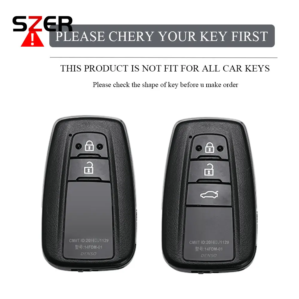 2 3 Button TPU Car Remote Key Case Cover Shell Fob For Toyota Corolla Prius Camry CHR C-HR RAV4 Altis Land Cruiser Prado Keyless