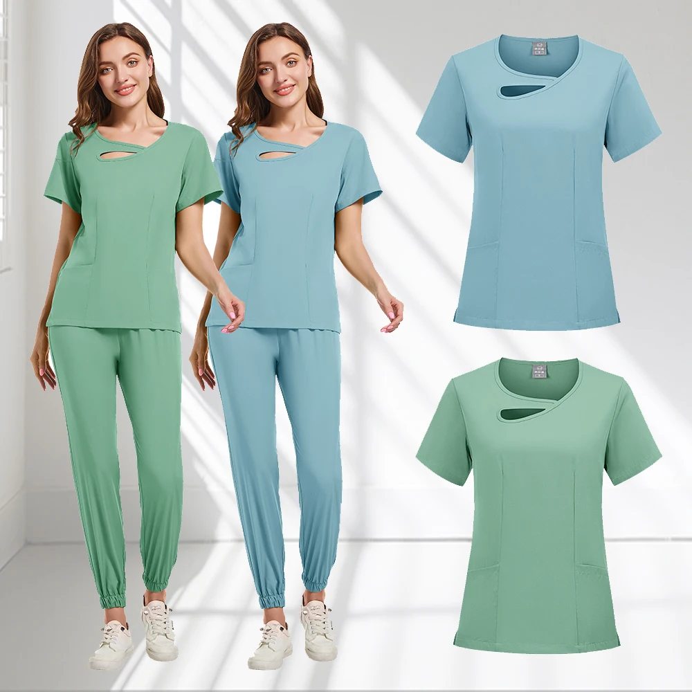 

Модные медицинские женские скрабы, униформа, одежда для врачей больницы, аксессуары для медсестер, стоматологическая клиника, комплекты спецодежды для салона красоты, спа-салона