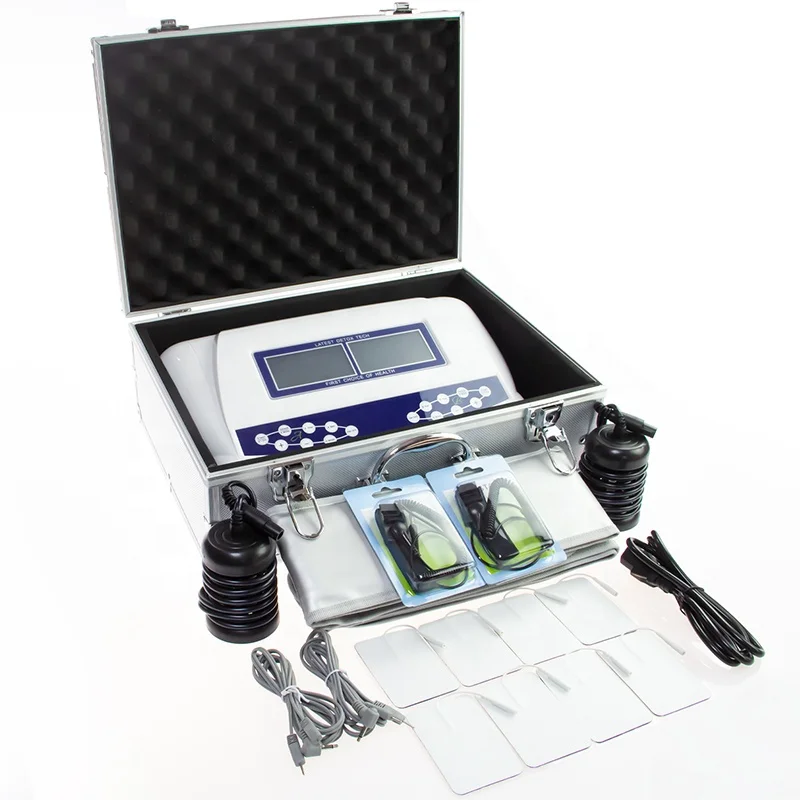 The Newest Dual Ion Spa Machine Solt Ionizer Foot Detox with Wristband And Waistbelt