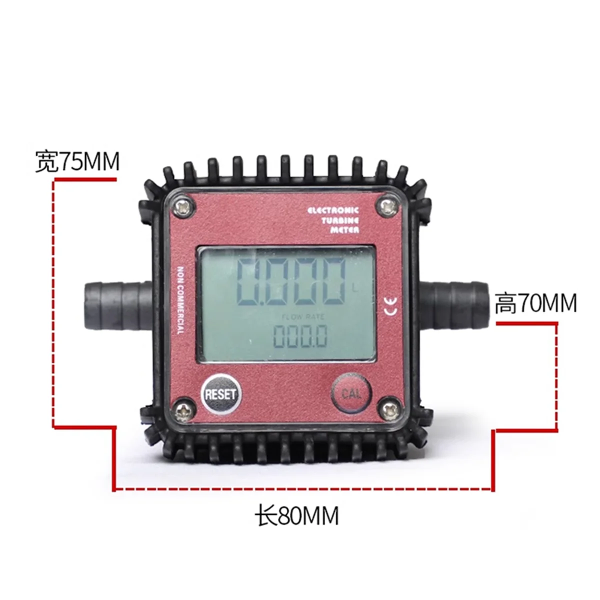 AA98 K24 مقياس تدفق التروس الرقمي مع LCD زيت الوقود المياه اليوريا والعتاد تدفق متر الإدراج