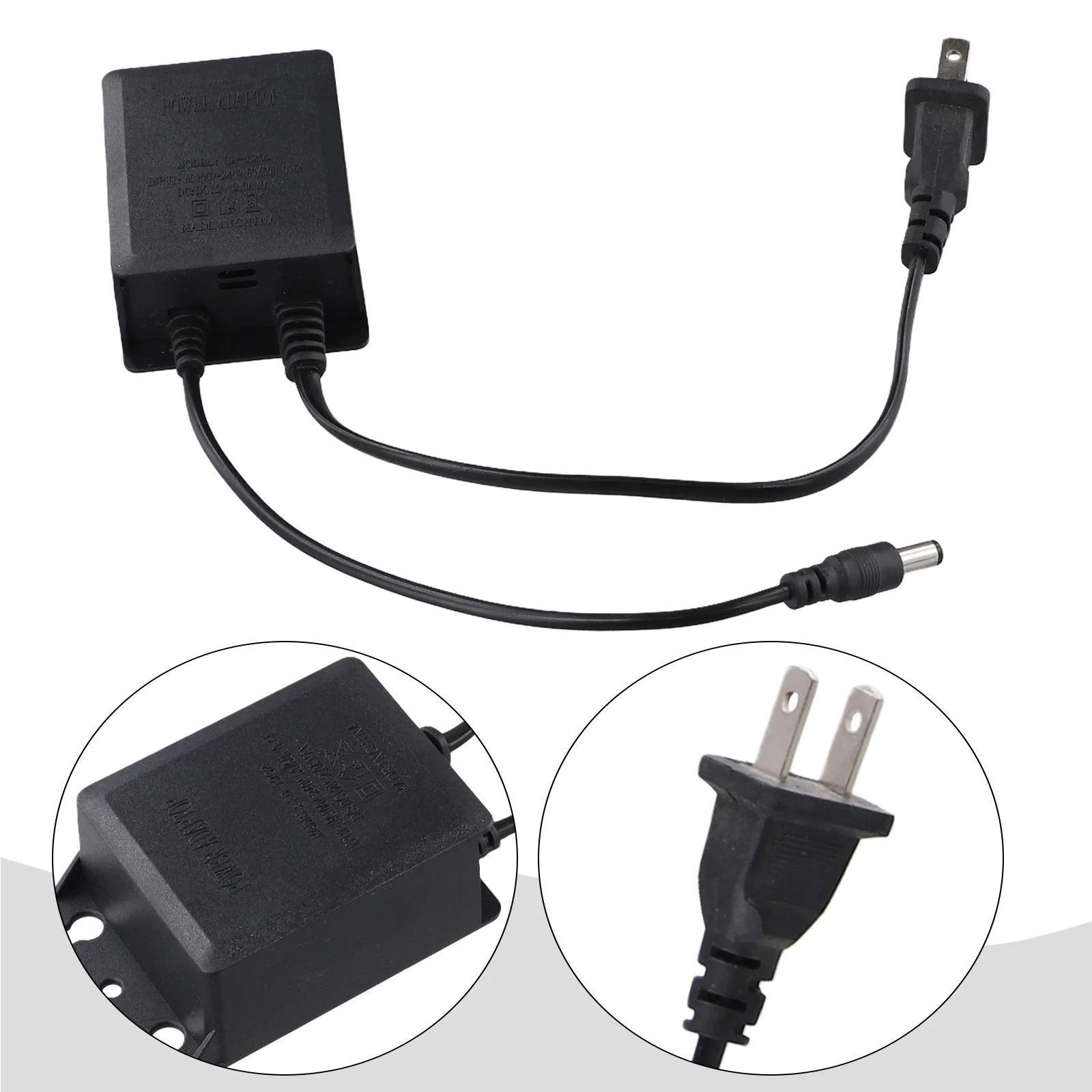 For CCTV Cameras for endurance Power Adapter DC 12V Power Supply Office Surveillance Black,White Optional High-capacity Battery