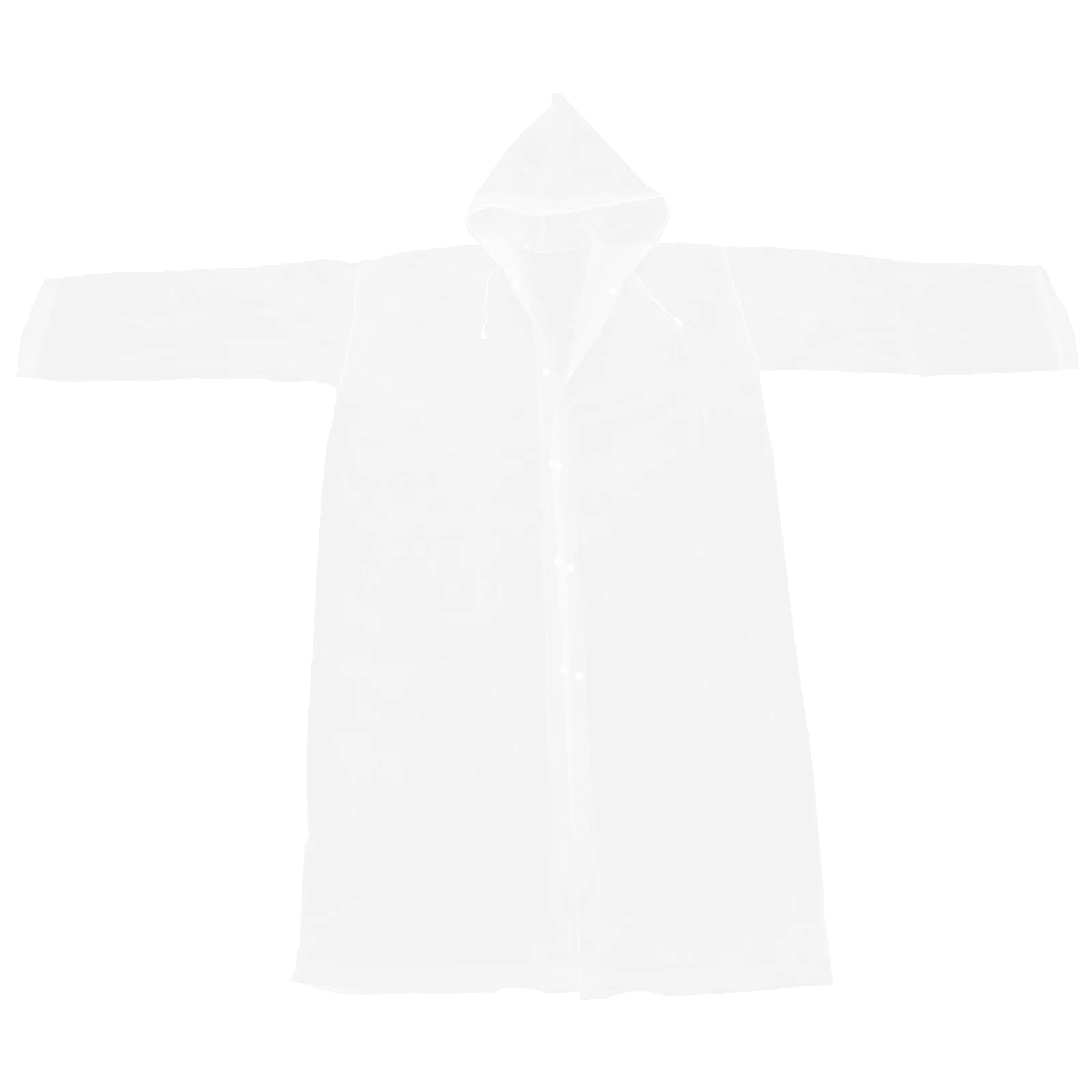 

1pc Premium Waterproof Raincoat For Adults Eva Rain Poncho Reusable Fast Dry Hooded Outdoor Rainwear All Season Camping Hiking