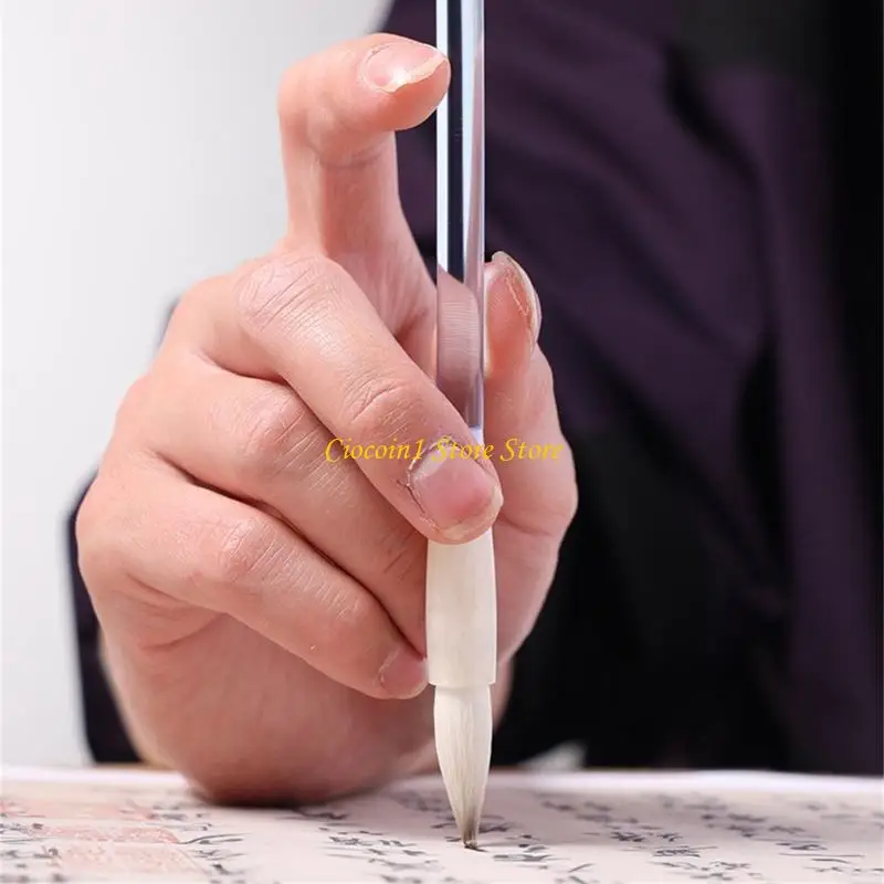 A3pc Small Script Regi Regular Brush Caligraphy Brush Brush Professional Sumi Drawing Brush Benna per dettagli