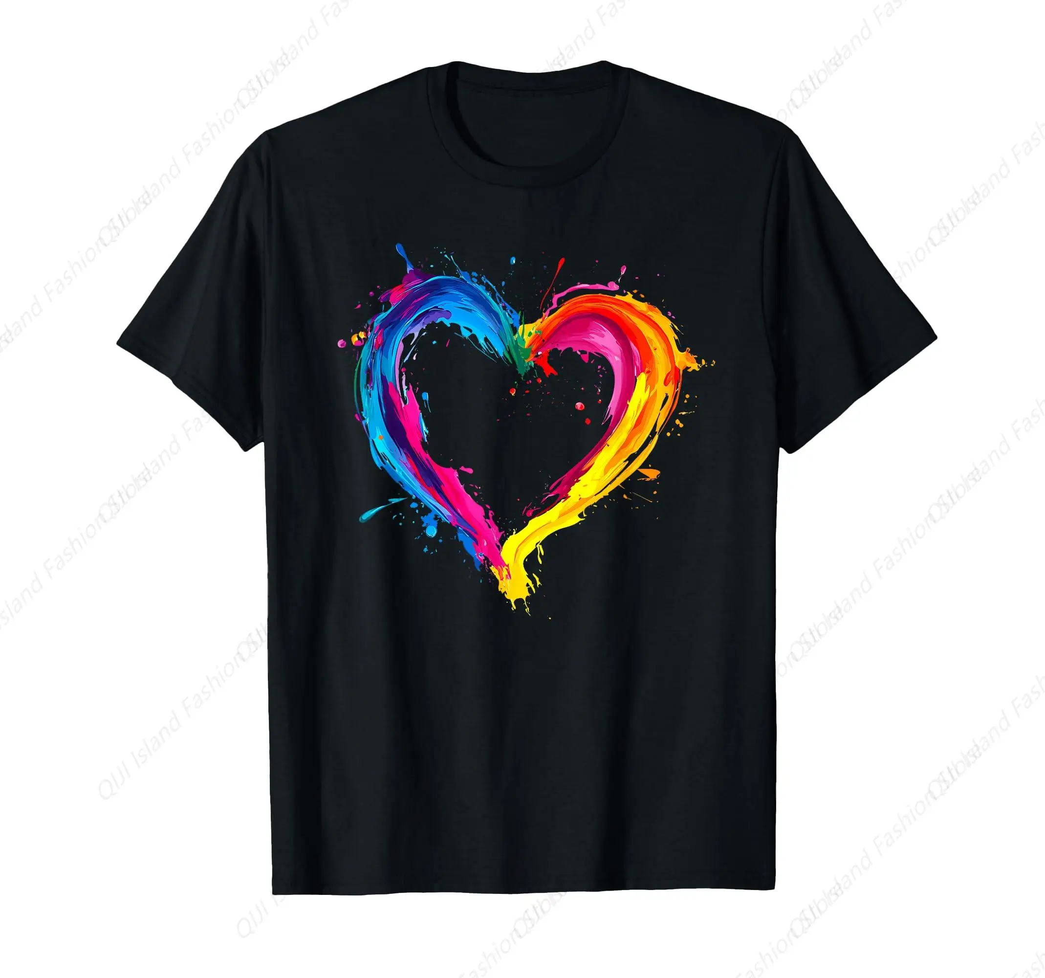

Rainbow Heart Lgbtq Gay Pride Month Lgbt T-Shirt