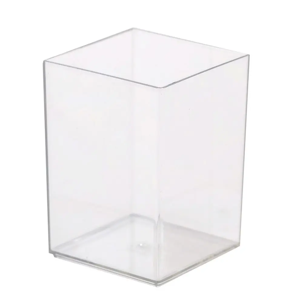 Transparent Pen Holder Multifunctional Solid Acrylic Pen Pot Wear-resistant Multi-function Stationery Storage Box