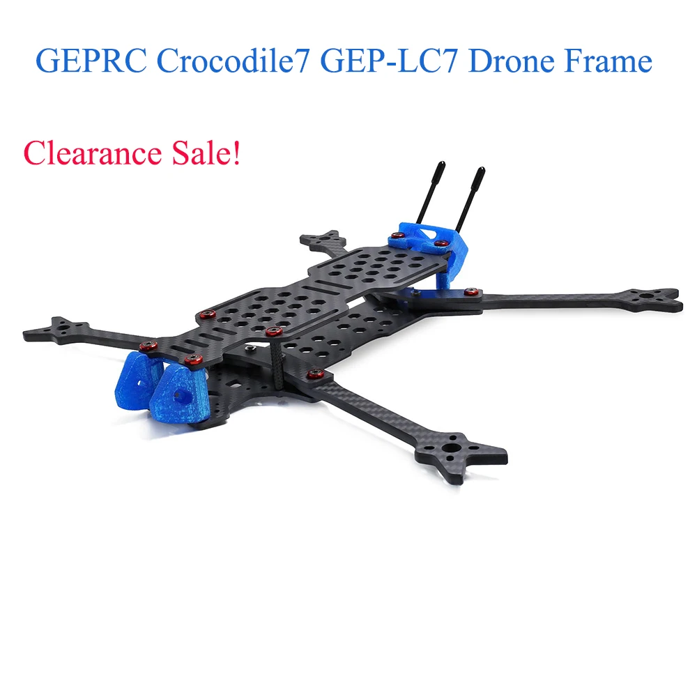 

GEPRC Crocodile 7 GEP-LC7 Frame Drone Original Carbon Fiber For Long Range RC FPV Quadcopter Drone Accessories Replacement Part