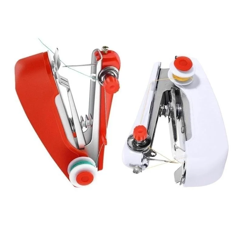 Neue Haushalts Kreative Tragbare Multifunktionale Nähmaschine Manuelle Nähmaschine Mini Tasche Manuelle Maschine (Gelegentliche Farbe)
