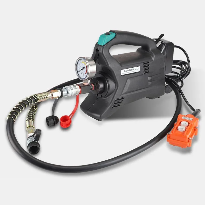 10803 draagbaar elektrisch hydraulisch pompstation 70 MPa oplaadbare ultrahoge druk lithium-ion aangedreven pomp voor