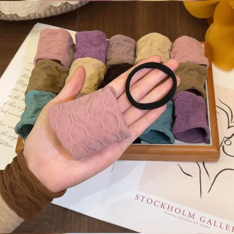 واسعة النطاق Scrunchie الجاكار الشعر التعادل عدم الانزلاق ذيل حصان حامل فائقة تمتد لطيف لا دنت إكسسوارات الشعر لتمارين اليوغا
